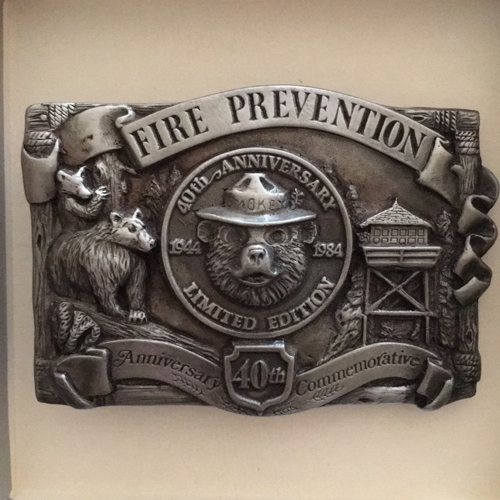 Hip Vintage Belt Buckle Smokey the Bear